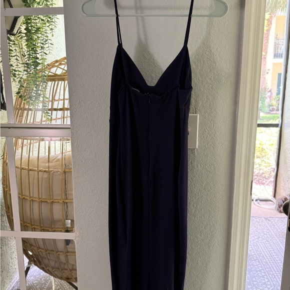 Lulu's Blue Bodycon Spaghetti Strap Midi Dress - Picture 4 of 8
